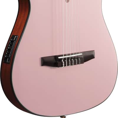 Ibanez FRH10NRGF - Rose Gold Metallic Flat - Thinline Nylon String Acoustic Electric Guitar image 5