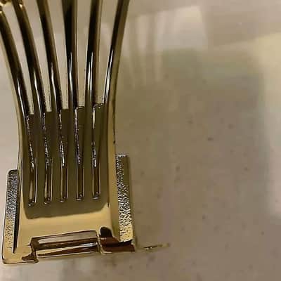 Hollow Body Archtop Guitar Tailpiece Trapeze in Gold image 3