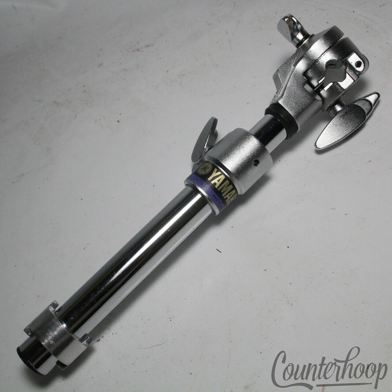 Yamaha Short Boom Arm Rod +Tube Receiver Hideaway Chrome Stand Mount — main photograph