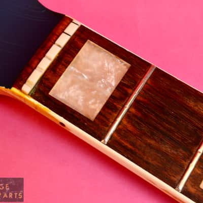 Vintage 1968 Fender Jaguar Neck - Original Lake Placid Blue Finish - Bound with Blocks!  100% image 9