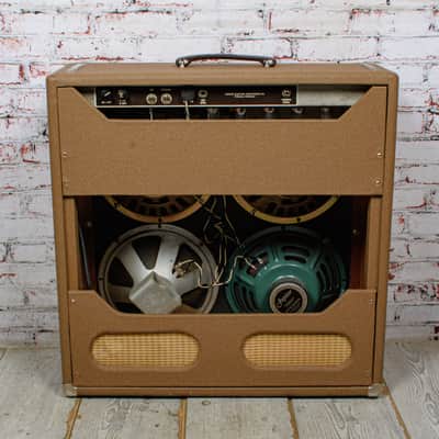 Fender - 1961 Concert 4x10 Guitar Amplifier Combo Brown w/ Replaced Speakers -VINTAGE image 12