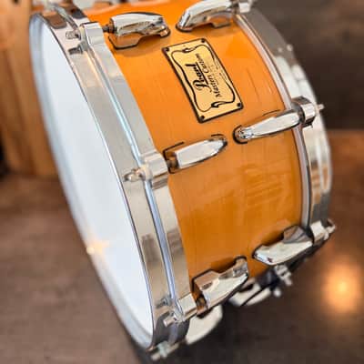 Pearl B-5314D Masters maple custom snare 14x6.5” 1996 - #Natural maple image 2