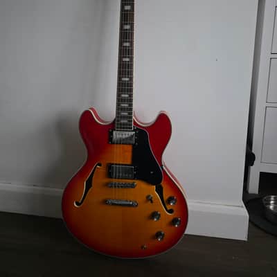 Sire Larry Carlton H7 2022 Semi-Hollow Electric Guitar – Cherry Sunburst – Excellent image 1