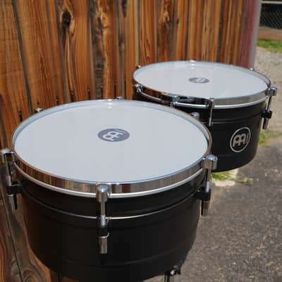 Meinl Percussion AV1BK Artist Series Amadito Valdes Steel 14" & 15" Timbales w/ Stand image 8