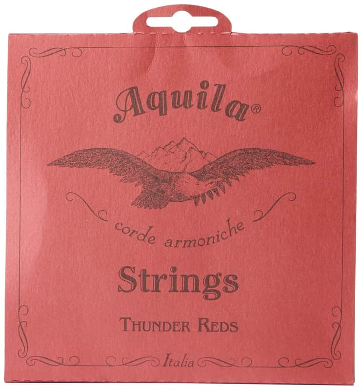 Aquila 91U Thunder Reds, BASS Ukulele/Ashbory Set 4-String, GDAE Tuning (53281) image 1