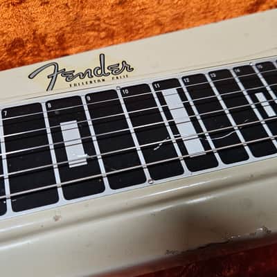 1962 Fender Fender Deluxe Lap Steel w/ OHSC + Legs + Nick Manoloff Slide • Desert Sand• Serial# 8263 image 8