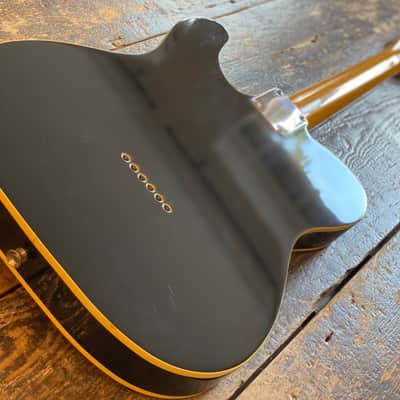 Fender Japan Rare Vintage Mid 1980's FujiGen Built Telecaster Custom 1962 Reissue MIJ Piano Black w/ Vintage Leatherette Case image 3