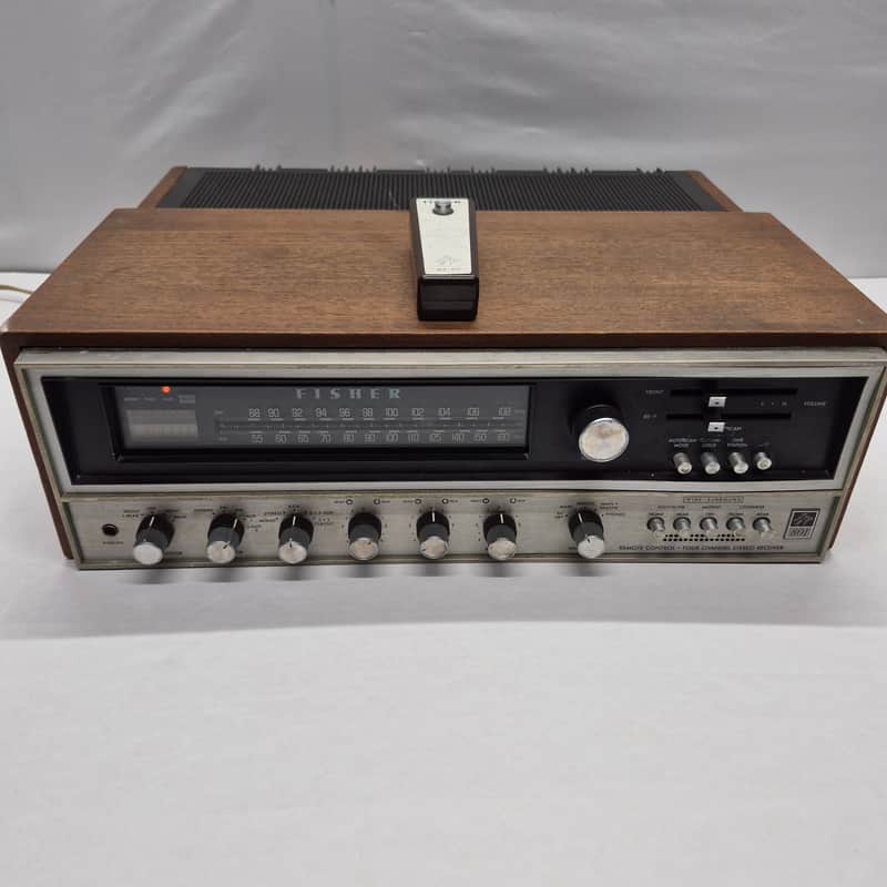 Fisher 801 Quadraphonic receiver 1972 - Oiled Walnut Veneer image 1