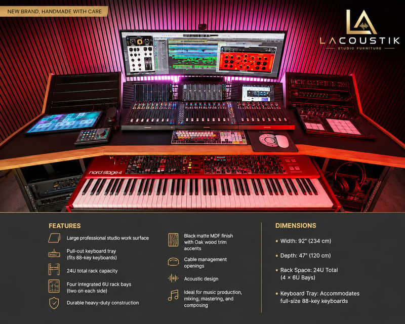 LACOUSTIK - Producer Desk 2026 - Black Matt image 1