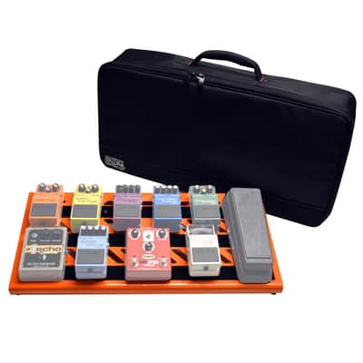 Gator Cases GPB-BAK-OR Large Orange Aluminum Pedal Board with Carry Bag image 1