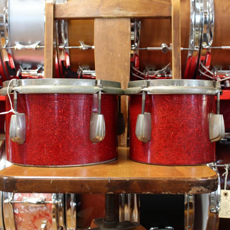 1940s-50s Slingerland 1950s Slingerland 6″ and 8″ Bongos in Re…