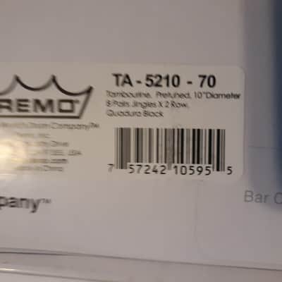 Remo  Fiberskyn® Tambourine - Quadura® Black, 10" TA-5210-70 image 2