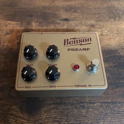 Benson Amps Preamp Overdrive Boost Limited Gold Oxblood Guitar Pedal MINT image 3