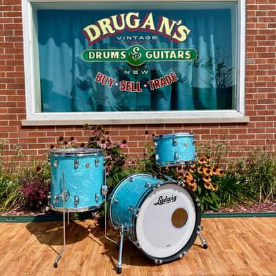 Ludwig Classic Maple Bop Kit Drum Set Glacier Blue 18/12/14 *Mint* image 4
