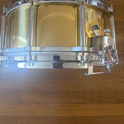 Pearl Free Floating brass 6.5"x14" snare drum - Brass image 2