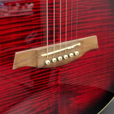 Ibanez AEG240-TRS Thinline Acoustic Electric Guitar w/ Fishman 2014 - Transparent Red Sunburst image 4