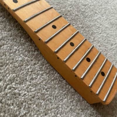 Harley Benton Guitar Strat Style Maple Wood Neck, 22 Frets Fingerboard image 4