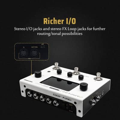 HOTONE Guitar Multi Effects Processor Multi Effects Pedal Touch Screen Guitar Bass Amp Modeling IR Cabinets Simulation Guitar Effects Pedal Multi FX Processor Ampero II Stomp image 6