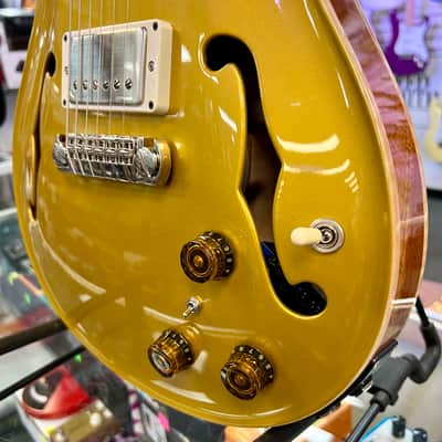 PRS Paul Reed Smith Hollowbody II Piezo Gold Top, Bird Inlay with Case image 5