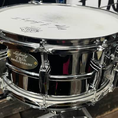 Ludwig - Mark Schulman Collection 6.5x14" 75th Anniversary Supraphonic Snare Drum, 1984 image 10