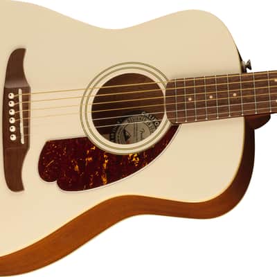 Fender Malibu Player Olympic White Acoustic Electric Guitar image 2