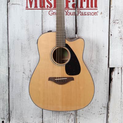 Yamaha FGX800C Dreadnought Cutaway Acoustic Electric Guitar Solid Spruce Top image 2