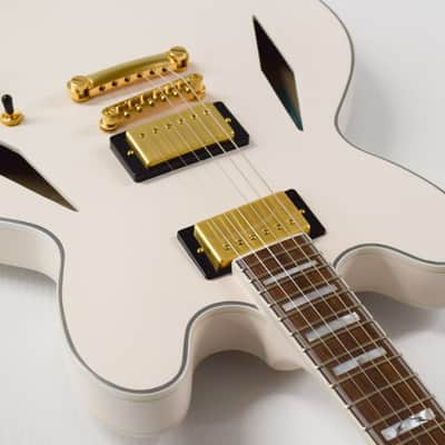 Epiphone Emily Wolfe "White Wolfe" Sheraton Semi-Hollow Electric Guitar - Aged Bone White image 6