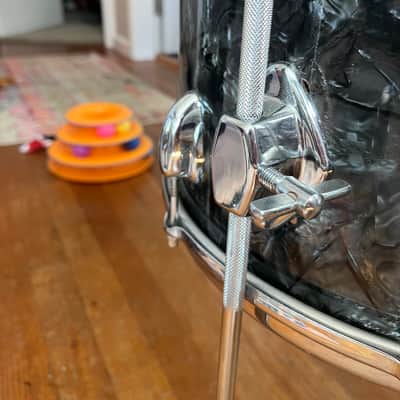 Slingerland Shells 1962 - Black marine pearl image 13
