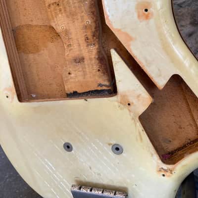 Immagine Vintage Layolo Bass (Made in Italy) - Pearloid Body - Restoration Project - 12