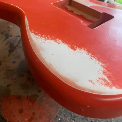 Stratocaster Body, Nitro paint, Fiesta red relic, 100% handcrafted in Italy image 12