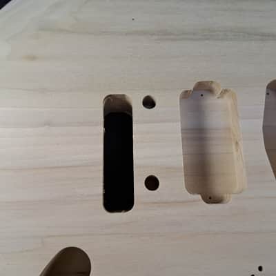 Unfinished Poplar HSS guitar body - fits Fender Strat Stratocaster neck Wilkinson J2513 image 2