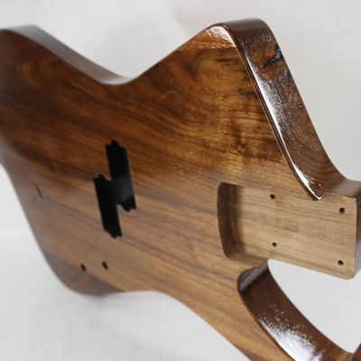 Finished Walnut Iceman P bass guitar body - fits fender necks J1511 image 7