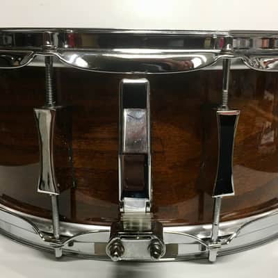 Pork Pie PP65X14LS Little Squealer 6.5x14" Birch/Mahogany Snare Drum  Lacquer - Walnut finish? includes Humes & Berg Tuxedo Soft Case image 12