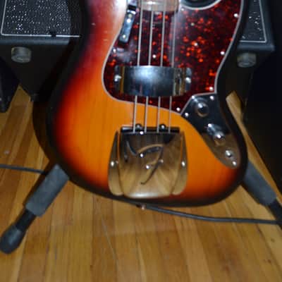 Fender 61 Reissue Jazz Bass Stack Knob Sunburst (1997 ) image 2