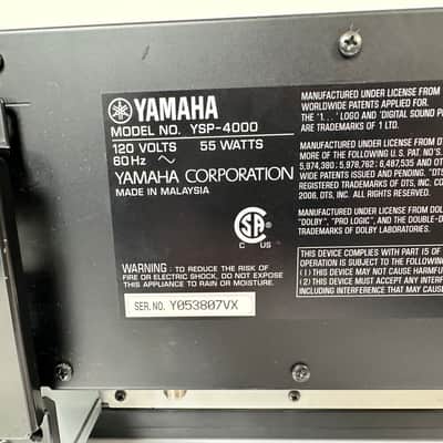Yamaha YSP-4000 Digital Sound Projector Soundbar Speaker image 8
