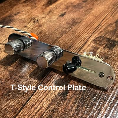 Good Land Pickups Tele Set: Pickups, Loaded Control Plate, and Black Pickguard image 6