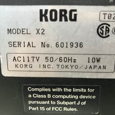 Korg X2 with manual image 9
