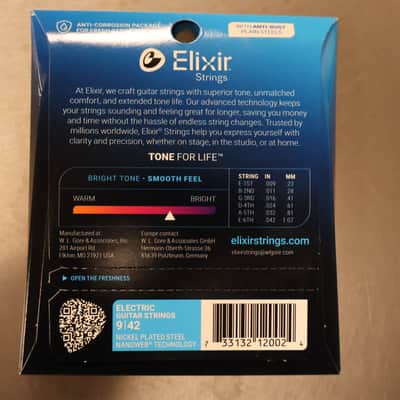 Elixir 12002 Stringset 09-42 Nanoweb for Electric Gitaar image 2