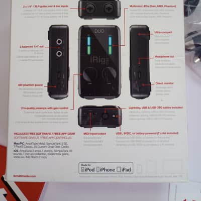 Complete IK Multimedia iRig Pro Duo 2-Channel Mobile Audio/MIDI Interface image 7