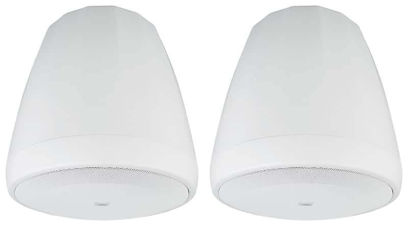 Pair JBL Control 67 P/T 6.5" 60w Commercial 70v White Pendant Speakers C67P/T-WH image 1