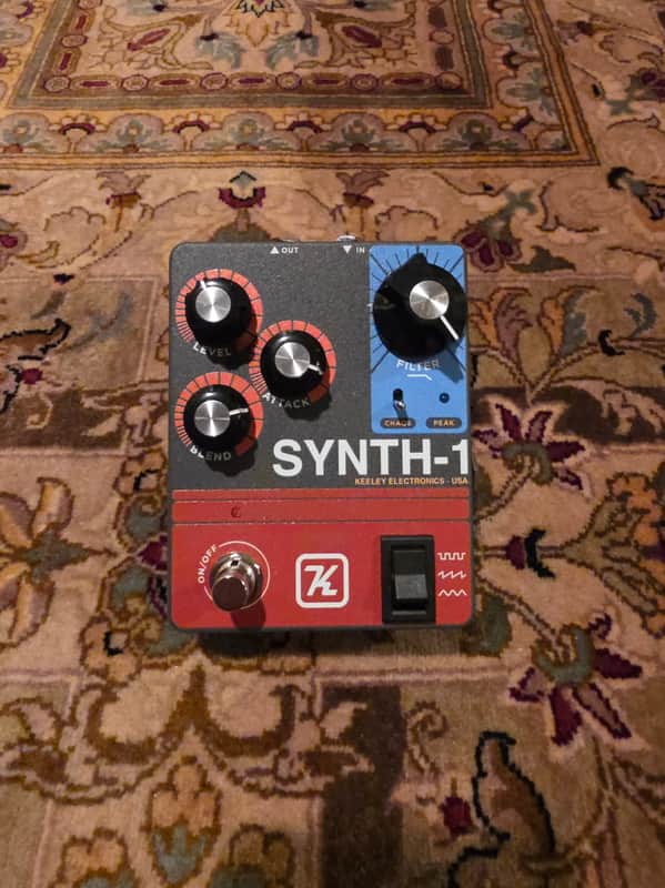 Keeley Synth 1 Reverse Attack Fuzz Wave Generator 2019 - Black / Silver image 1