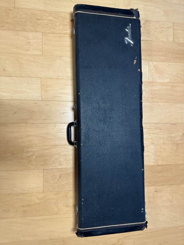 Fender G&G Deluxe Jazz Bass Hardshell Case, Black with Orange Plush Interior, Fender Amp Logo 2016 - Black image 1