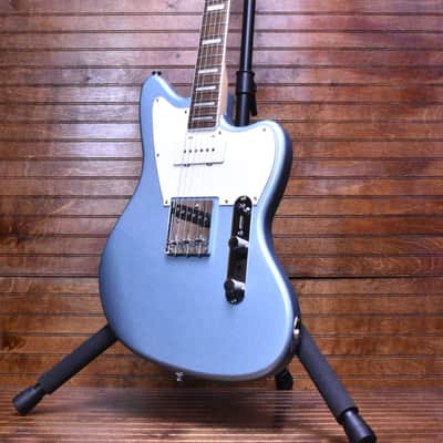 Squier Limited Edition Paranormal Offset Telecaster® SJ, Laurel Fingerboard, Parchment Pickguard, Ice Blue Metallic image 3