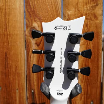 ESP LTD EC ARCTIC METAL Snow White Satin Left Handed 6-String Electric Guitar image 7