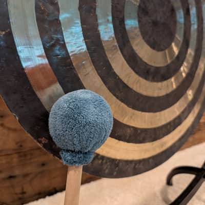 26" (F2+40) Sun Gong by Raven Sounds, Handmade Bronze Wind Gong, Free Mallet image 4