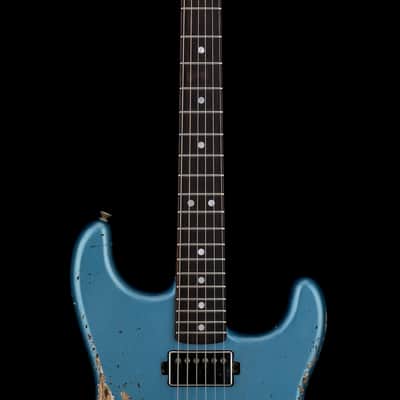 Fender Custom Shop 1966 Stratocaster SH Heavy Relic - Faded Aged Lake Placid Blue #88371 image 5