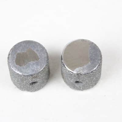 1966 Vintage Fender Precision Bass/Telecaster Aluminum Lightweight KNOBS Set PBass USA 1960s image 1