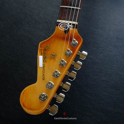 Fender Stratocaster 50th Anniversary Daphne Blue/Silver Aged Relic image 18