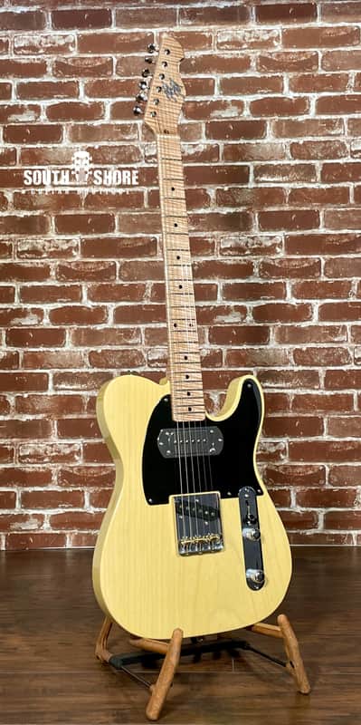 Mario T-Style 2022 Nocaster Blonde 1-Piece Body, AAAA 1/4" Sawn Neck, Bigsby Pup (Authorized Dealer) image 1