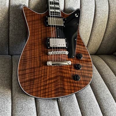 Frank Brothers Arcade Flamed Walnut, Full Multi-ply Tortoise Binding, Throbak SLE101 MXV image 2